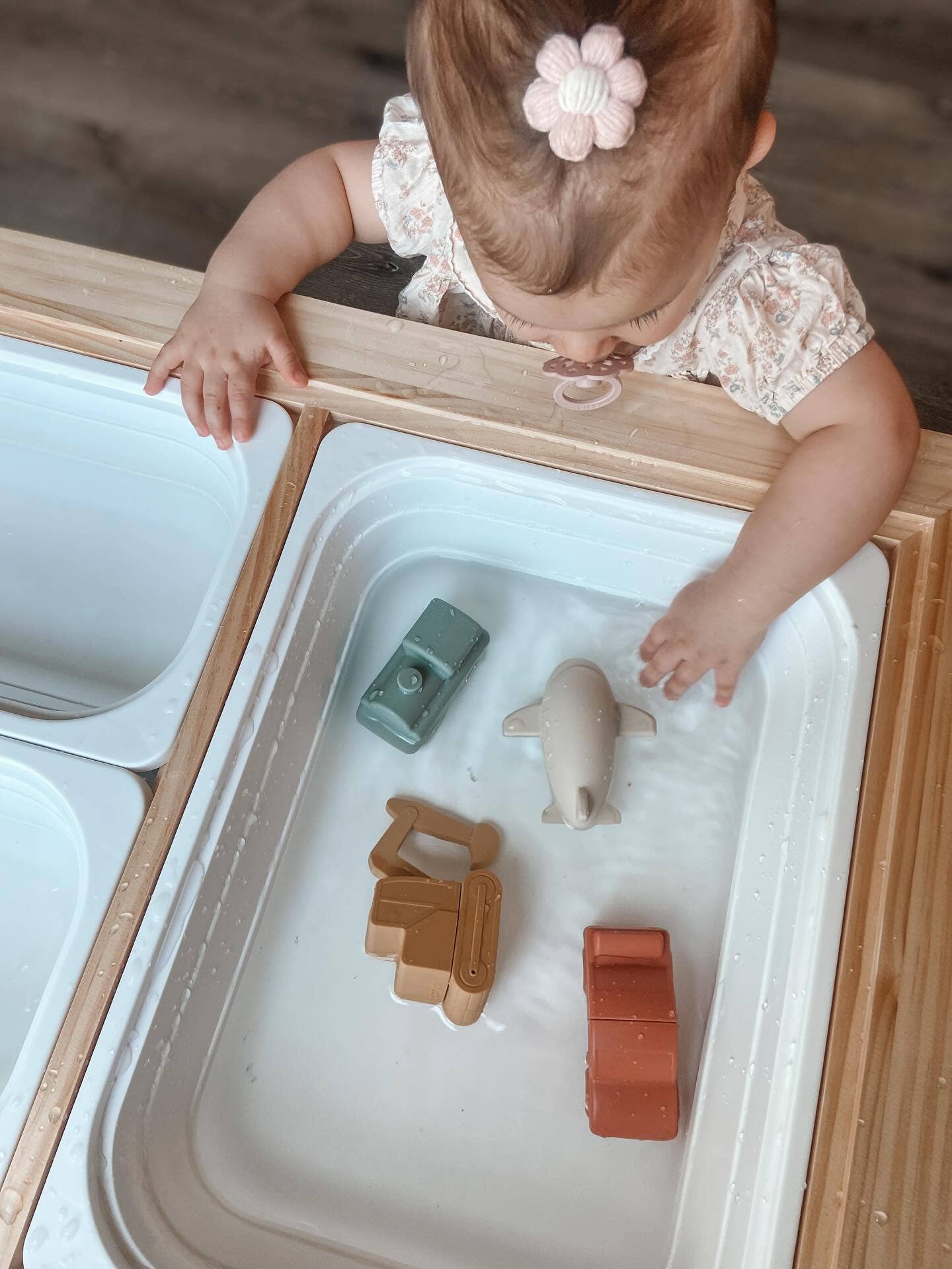 Natural Rubber Vehicle Bath Toy Set