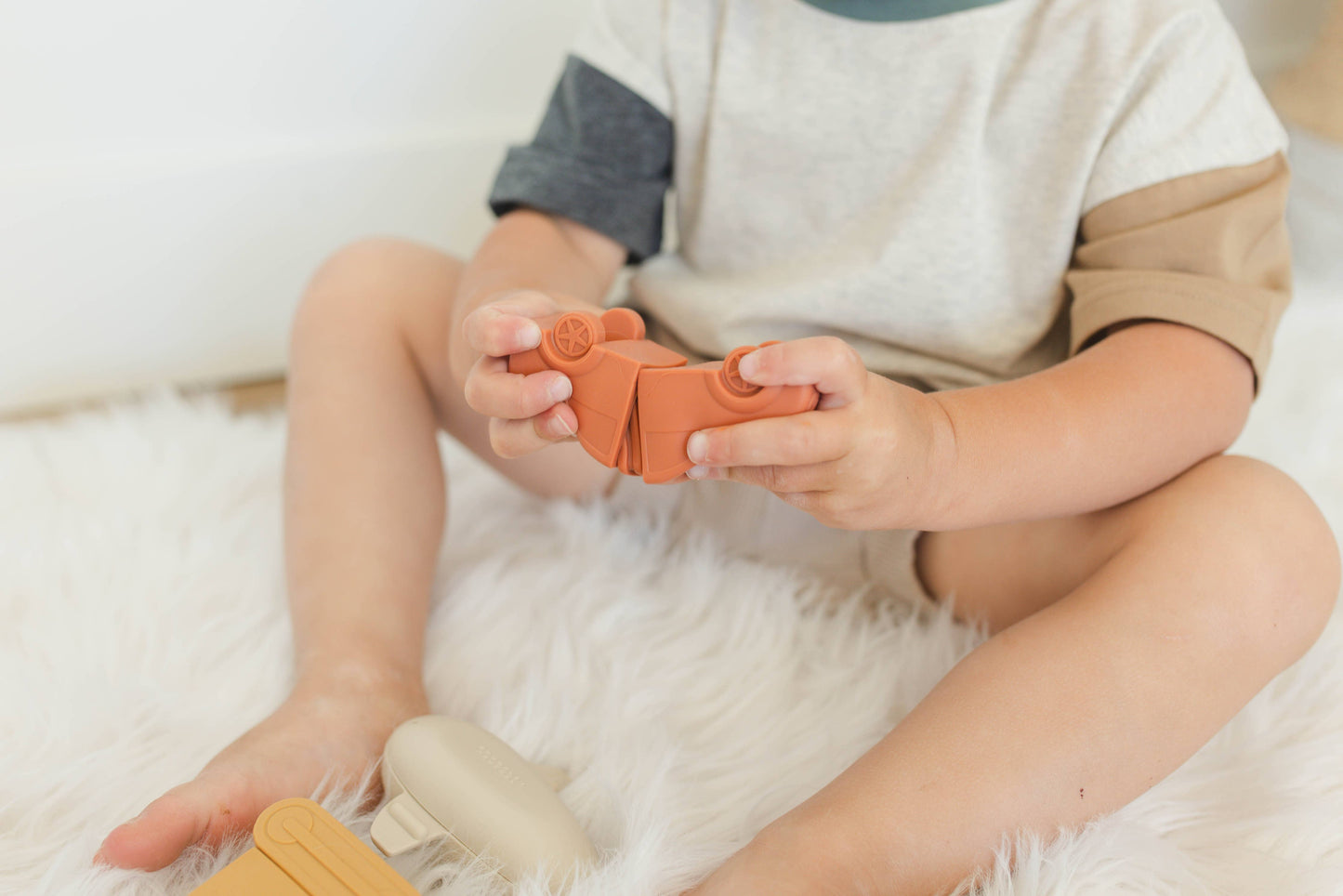 Natural Rubber Vehicle Bath Toy Set